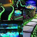 Miniatyrbilde 3 av 3: Glow in The Dark Rocks Glødende akvarium Pebbles Hage Akvarium Steiner 200STK Light blue