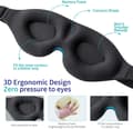 3D sömnmask, ny ankomst sovande ögonmask för kvinnor män, kontur