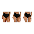 Miniatyrbild 5 av 5: 1/2/3 Dam badbyxor Pool Party Dam Badkläder Snorkling Black M 3PCS