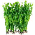Miniatyrbilde 1 av 5: Mylifeunit kunstige tangvannplanter for akvarium, dekorasjon av fisketankplanter av plast, 10-pakning (grønn)