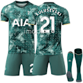 Miniatyrbillede 1 af 2: Tottenham Hotspur Udebanetrøje 2024-2025 Nr. 21 Kulusevski qd Away M