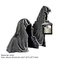 Miniatyrbillede 5 af 5: Sort Grim Reaper-statue Spændende kostume Nightcrawler Harpiks Skrivebordsfigurer Ornamenter Rædselsspøgelse Skulpturdekorationer