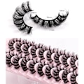 Miniatyrbild 2 av 11: 10 Par Mink Ögonfransar 3D Mink Fransar Tjocka Handgjorda Helremsa Fransar Grymhetsfria Mink Fransar Lösögonfransar Makeup B