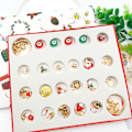 Miniatyrbillede 3 af 5: 24 stk. Halskædevedhæng Jule Nedtællingskalender Blindboks B Silver 24Pcs