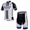 Miniatyrbild 1 av 2: Svart och vit cykeltröja kostym Kortärmad cykeltröja Bike Maillot Cykeltröja Bib Shorts 3XL