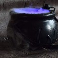 Miniatyrbild 1 av 3: Halloween Deco, Halloween Cauldron Mister Mist Maker Smoke Dim Machine LED Witch Cauldron Halloween Smoke Device Färg Chan