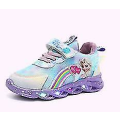 Miniatyrbillede 1 af 3: Børne Sportssko Elsa Light Up Sneakers Børn Led Light Up Sneakers Purple 23