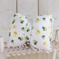 Miniatyrbilde 1 av 5: Trykt bomullsrosett Kastepute Jentete Soveromsdekorasjon Sofa Pute Seng Jordbær Ananas Mønster Rosett Sovepute