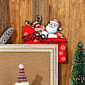 Miniatyrbild 6 av 11: Jul Dörrkarm Dekoration Santa Älg Trä Dörr Hörnskylt Ornament Juldekorationer 2024 Nyårspresenter null - G