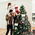 Miniatyrbild 5 av 5: 2Pack handstickad julkaraktär för familjens julstrumpor