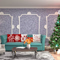 Miniatyrbild 7 av 7: Paket med 4 julkuddar för heminredning jul