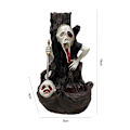 Miniatyrbillede 5 af 10: Kreativt malet kranie backflow røgelse halloween aromaterapi