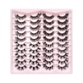 Miniatyrbild 1 av 11: Falska fransar Lösögonfransar Cat-Eye Fransar Faux Mink Fransar Naturligt utseende Fluffiga Wispy fransar som ser ut som förlängningar 12