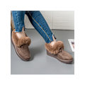 Miniatyrbillede 3 af 6: Mode Kvinder Non On Mokkasiner Plysforede Hold Varm Loafers Kaffe US 7