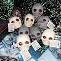 Miniatyrbillede 5 af 8: Nyhed Dødningehovedbolde Gotiske Dødningehovedlegetøj til børn Halloween Gray one size