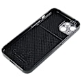 Miniatyrbild 5 av 5: För Iphone 14 Plus Pu Läder + PC Bakre cover Slimt skyddande phone case Black