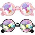 #2-pack regnbågs-kaleidoskop-solglasögon, karnevalsglasögon#