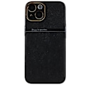 Miniatyrbild 1 av 5: För Iphone 14 Plus Pu Läder + PC Bakre cover Slimt skyddande phone case Black
