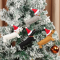 Miniatyrbilde 8 av 10: 4 STK Xmas Pendel Juletre Tilbehør SVART