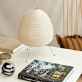 Miniatyrbild 2 av 5: Japansk design Akari Noguchi Yong Bordslampa Printed Rispapper Lampa Sovrum Skrivbord Hem Loft Inredning Fyrkantig stativ Golvlampa EU Plug A and B Lamp