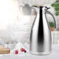 Miniatyrbild 7 av 10: 2L rostfritt stål kaffevattenkokare för att hålla varm 2-lagers isoleringskruka Hushåll Silver B
