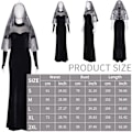 Miniatyrbillede 7 af 8: Hotel Elf 4 Mavis cosplay brudekjole Halloween Mavis bryllup Black M XL