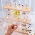 Miniatyrbild 3 av 8: 2-lagers parfymförvaringslåda Leksaksdisplaystativ clear 30*9.6*27.7cm
