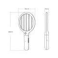 Miniatyrbillede 2 af 3: Elektrisk fluesmækker, Mini 2 i 1 Smart Bug Zapper med USB opladningsbar base, kraftfuld myggefældelampe og fluedræber med 3-lags sikkerhed M Apricot