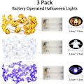 Pikkukuva 3 / 5: Halloween-setti, jossa 3 teemavalaisinta ja 30 LED-kurpitsaa