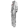 Miniatyrbild 2 av 5: Astronautdräkt Herr Halloween-kostym för kvinnor Jumpsuits Astronautdräkt Cosplay-kostymer för vuxna men silver women silver XL