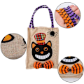Miniatyrbillede 2 af 7: Halloween Canvas Stoffposer, Børne Canvas Trick or Treat-poser, Goodiebags, Slikpose til Fest, Halloween Party Favor Poser, 4-pak