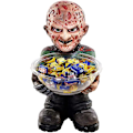 Miniatyrbild 1 av 4: Halloween godiskål, dekoration av trädgårdstomtar, rolig godiskål