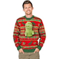 Miniatyrbild 4 av 5: Jultröjor Dam Herr Jultröjor Vinterstickat Ren Xmas Jumper Snowflake Jumper Slogan Jumpers（L Dinosaur）