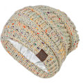 Miniatyrbillede 1 af 5: Huer Dame Satinforet Hue Vinterhatte Til Kvinder Silkeforet Slouchy Beanie Til Vinter Varm Strikket Hue med Opsmøg