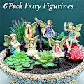 Miniatyrbillede 4 af 6: 6 stk. Mini Feer Figurer Have Udendørs Dekoration