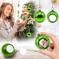 Miniatyrbild 6 av 10: 6 ST Julbollsprydnader DIY Värmeöverföring Foto