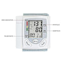Miniatyrbild 3 av 5: Digital handledstryck Mutomatisk digital pulsmätare LCD-skärm Justerbar handledsmanschett *chyi