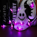 Miniatyrbillede 3 af 5: Halloween 3D Græskar Flagermus Lys - 20 LED batteridrevet