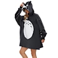 Miniatyrbillede 2 af 5: Totoro Dyr Filt Hættetrøje Oversized Sherpa Blød Varmt Behagelig Plys Halloween Kostumer Loungewear
