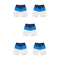 Pikkukuva 2 / 5: 1/2/3/5 Hengittävät ja tyylikkäät miesten shortsit - kesään Blue and Dark Blue XL,1 5PCS