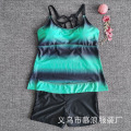 Pikkukuva 1 / 6: Naisten Plus-kokoiset uima-asut 2 kpl Uimapuku Uima-asu + shortsit Green gradient 3XL
