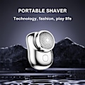 Miniatyrbild 4 av 5: Mini USB rakapparat Bärbar elektrisk rakhyvel för män Silver