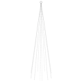 Miniatyrbilde 1 av 10: vidaXL Juletre for flaggstang kaldhvit 310 LED-er 300 cm