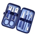 Miniatyrbild 5 av 11: 4/7/10/12/15/18st Rese Pedikyr Manikyr Set Nagelvård Clipper Sax Kit Tool Grooming Rostfritt Stål Set PU Väska 12piece sets
