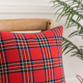 Miniatyrbillede 2 af 5: 2 stk. juleplaid i Tartan pudebetræk Xmas Case