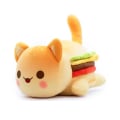 Miniatyrbild 3 av 10: Meemeow Aphmau Plyschleksak pommes frites Burger 3 3