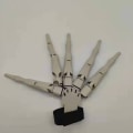 Miniatyrbild 5 av 5: Skrämmande halloween ledade fingrar Cosplay-handskar falska fingrar Skeletthänder Färgade spökklo festkostymer Accessoarer black glove left hand