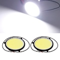Miniatyrbild 3 av 8: COB DRL Rund Form Sekventiell Flödande LED DRL RGB Körljus DC12V 90mm Blinkers för strålkastare 2x