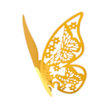 Miniatyrbilde 4 av 7: Sommerfuglbryllup Navneplasseringskort Pearlescent Card Gold