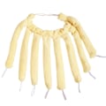 Miniatyrbilde 1 av 3: 8 Claw Heatless Curls Rod Pannebånd Ingen Varme Hårkrøllere Yellow